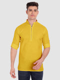 Mens Casual ZIP Style Full Sleeve Cotton Kurta