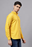 LENIA Men's Cotton Blend Slim Fit Short Kurta Pack of 1