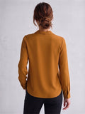 Women's Crepe Formal V-Neck Office Top
